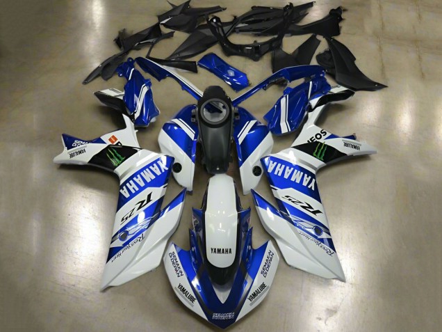 Carena Moto Yamaha YZF R3/R25 2015-2018 - Bianco Blu Yamalube ENEOS Mostro