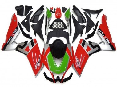 Carena Moto Aprilia RSV4 1000 2009-2015 - Rosso Argento Verde Nero