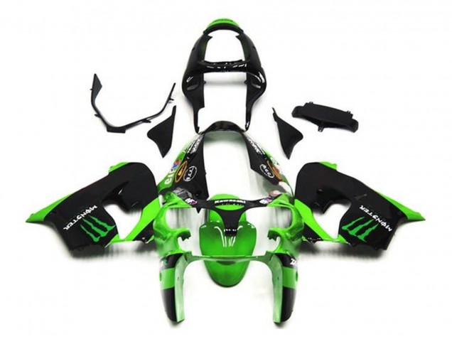 Carena Moto Kawasaki ZX9R 2002-2003 - Verde Nero Mostro
