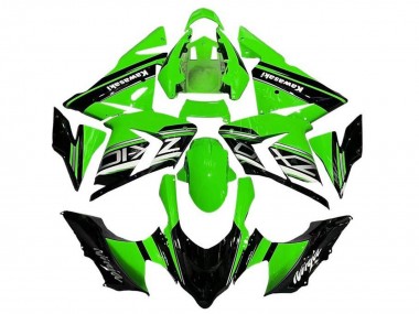 Carena Moto Kawasaki ZX10R 2004-2005 - Nero Verde Argento