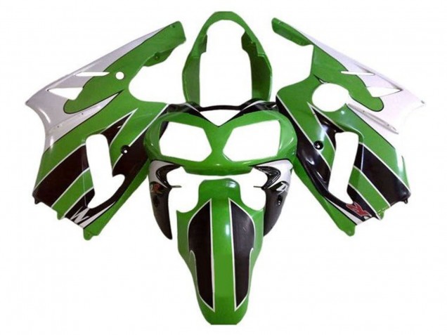 Carena Moto Kawasaki ZX12R 2000-2001 - Bianco Verde Nero Banda