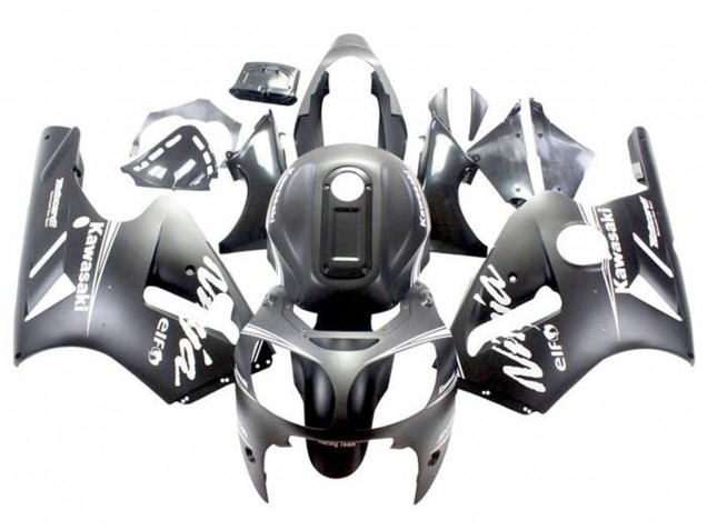 Carena Moto Kawasaki ZX12R 2000-2001 - Nero Opaco Bianco
