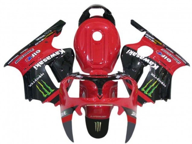Carena Moto Kawasaki ZX12R 2000-2001 - Rosso Nero Verde Mostro