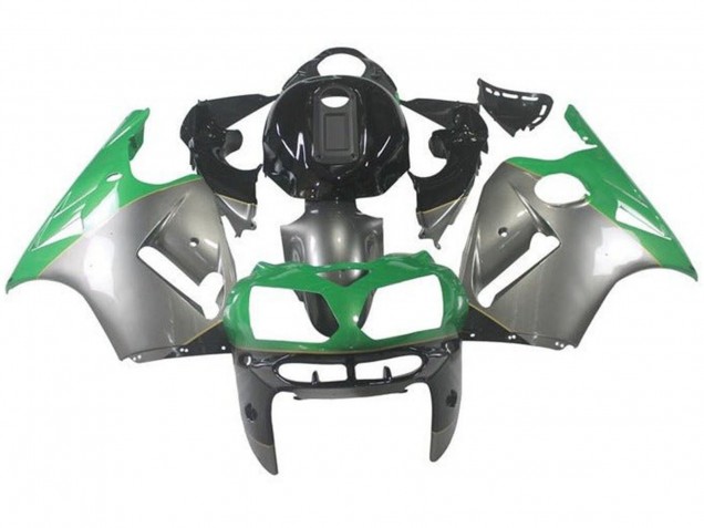 Carena Moto Kawasaki ZX12R 2000-2001 - Argento Verde Nero