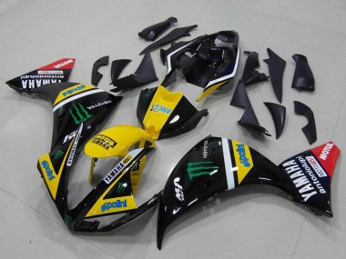Carene Moto Yamaha YZF R1 2012-2014 - Giallo Bianco Nero Rosso Verde Mostro