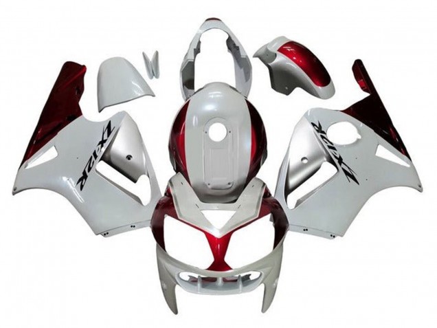 Carena Moto Kawasaki ZX12R 2000-2001 - Bianco Argento Rosso Nero