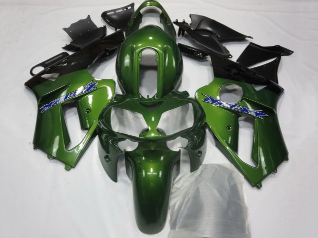 Carena Moto Kawasaki ZX12R 2002-2006 - Verde Scuro Nero Blu
