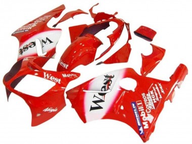 Carena Moto Kawasaki ZX12R 2002-2006 - Rosso Bianco West