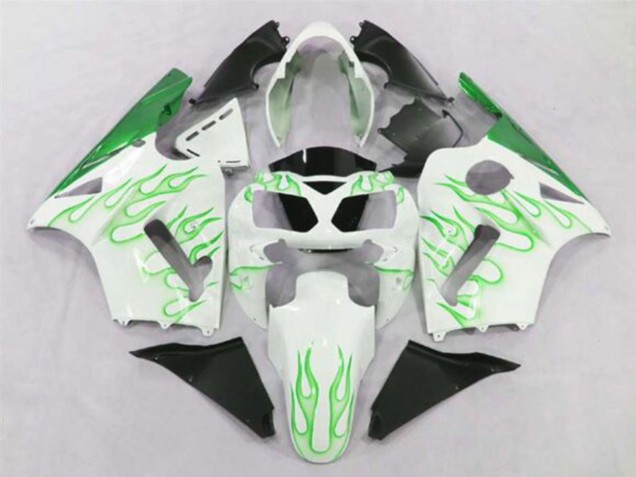 Carena Moto Kawasaki ZX12R 2002-2006 - Bianco Verde Fiamma