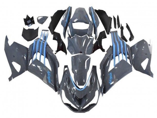 Carena Moto Kawasaki ZX14R ZZR1400 2012-2024 - Nardo Grigio Blu