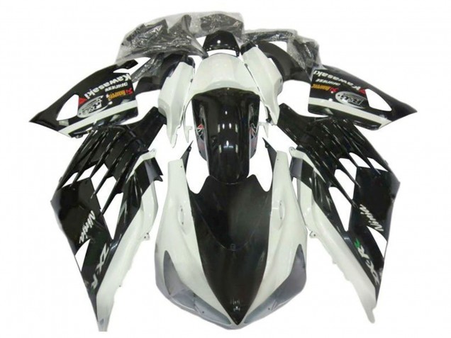 Carena Moto Kawasaki ZX14R ZZR1400 2012-2024 - Bianco Nero