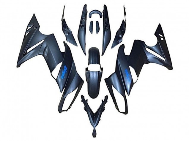 Carena Moto Kawasaki Ninja 650 EX650 2009-2011 - Nero Opaco Blu