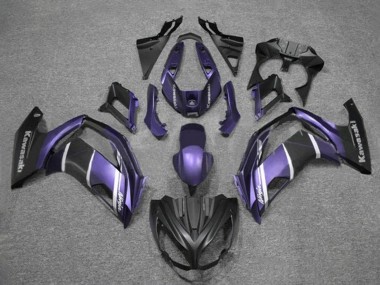 Carena Moto Kawasaki Ninja 650 EX650 2012-2016 - Viola Argento Nero Opaco