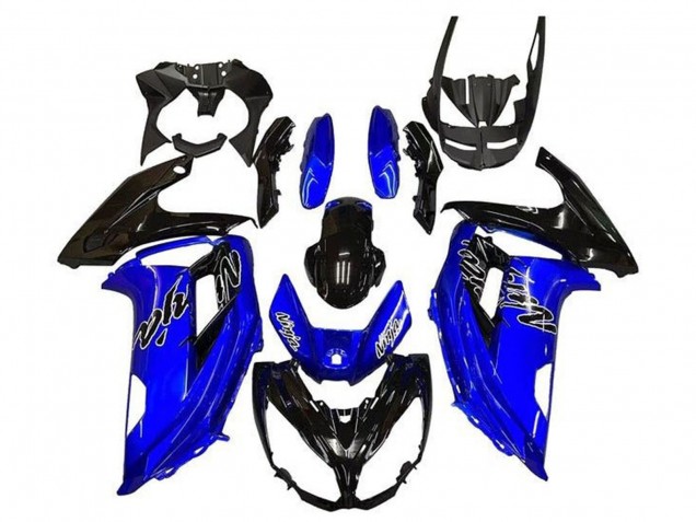 Carena Moto Kawasaki Ninja 650 EX650 2012-2016 - Blu Nero Lucido