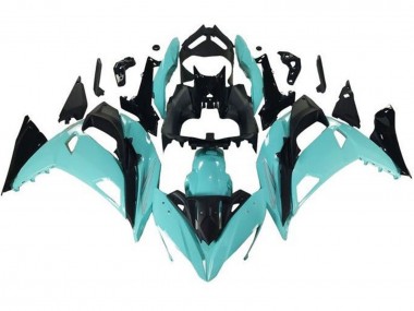 Carena Moto Kawasaki Ninja 650 EX650 2017-2019 - Azzurro Chiaro Nero