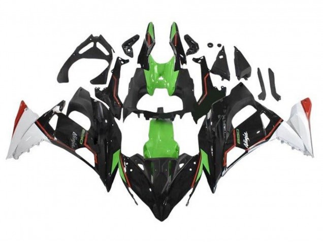 Carena Moto Kawasaki Ninja 650 EX650 2017-2019 - Verde Nero Bianco Rosso