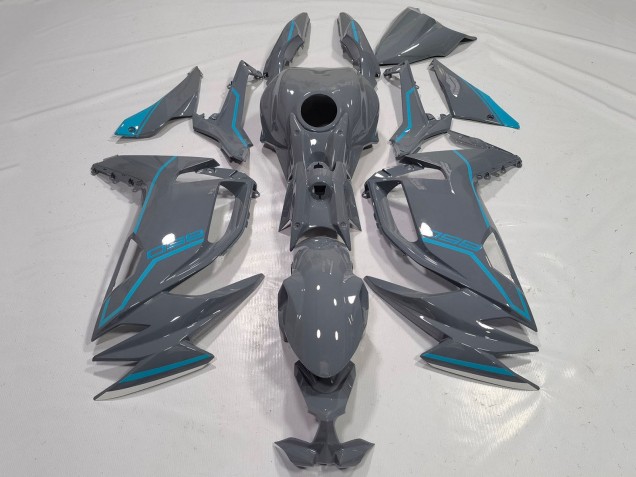 Carena Moto Kawasaki Ninja 650 EX650 2020-2024 - Grigio Blu