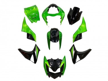 Carena Moto Kawasaki Z1000 2007-2009 - Verde Nero Lucido