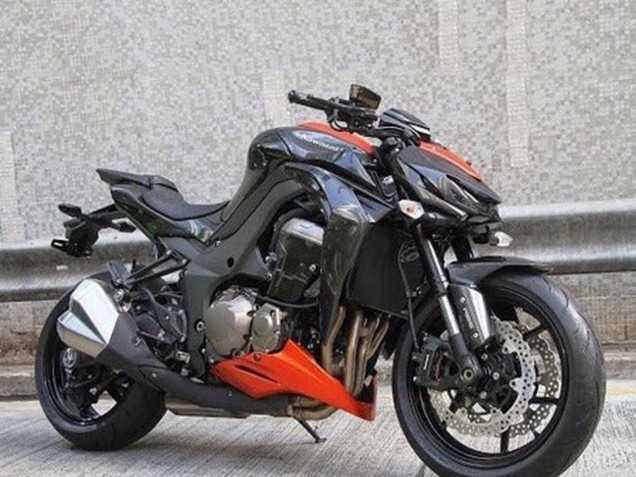 Carena Moto Kawasaki Z1000 2014-2019 - Nero Arancia
