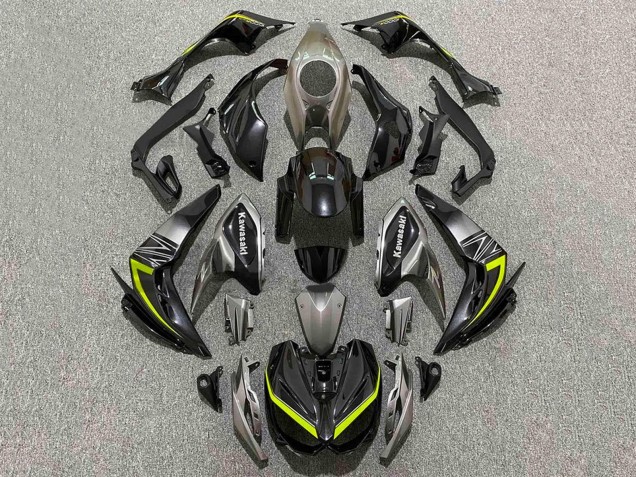 Carena Moto Kawasaki Z1000 2014-2019 - Nero Grigio Giallo