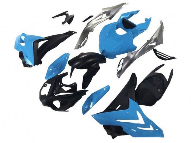 Carena Moto BMW S1000RR 2015-2016 - Argento Blu Nero Opaco