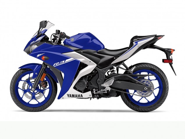 Carene Moto Yamaha YZF R3 2015-2018 - Blu Bianco