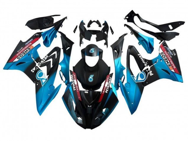 Carena Moto BMW S1000RR 2017-2018 - Blu Rosso Nero Opaco Petronas