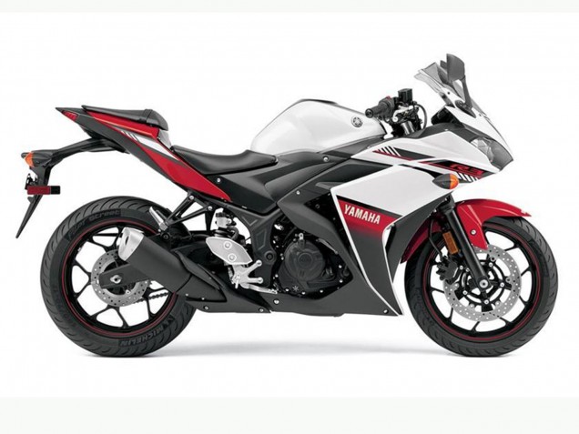 Carene Moto Yamaha YZF R3 2015-2018 - Bianco Rosso Nero