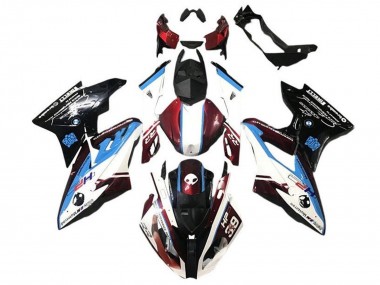 Carena Moto BMW S1000RR 2017-2018 - Bianco Blu Rosso Nero Lucido