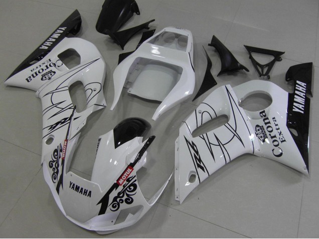 Carene Moto Yamaha YZF R6 1998-2002 - Bianco Nero Rosso Corona Motul