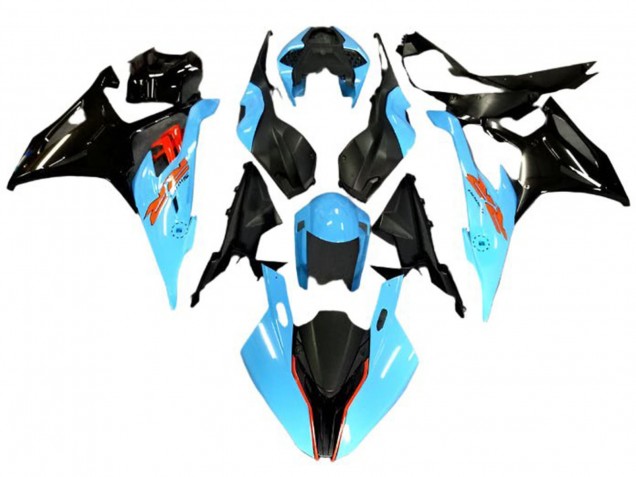 Carena Moto BMW S1000RR 2019-2022 - Azzurro Chiaro Nero Rosso