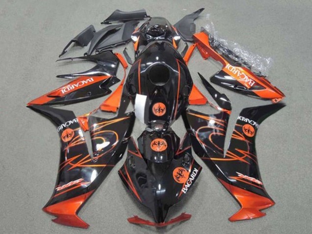 Carena Moto Honda CBR1000RR 2012-2016 - Arancia Nero Lucido BACARDI