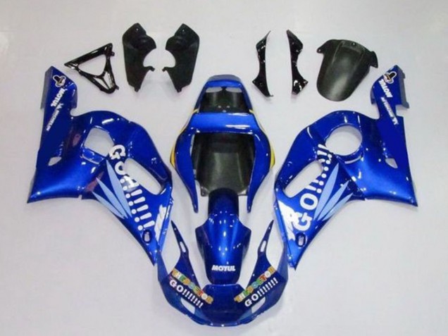 Carene Moto Yamaha YZF R6 1998-2002 - Blu Bianco Go Motul