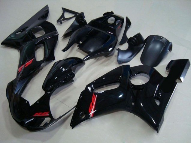 Carene Moto Yamaha YZF R6 1998-2002 - Nero Lucido Rosso Decal