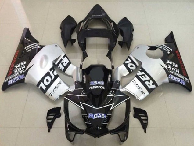 Carena Moto Honda CBR600 F4i 2001-2003 - Argento Nero Lucido Repsol