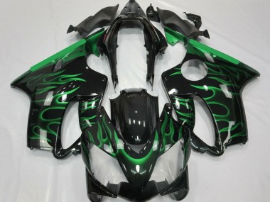 Carena Moto Honda CBR600 F4i 2004-2007 - Nero Lucido Verde Fiamma