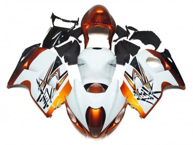 Carena Moto Suzuki GSXR1000 1996-2007 - Bianco Arancia Nero