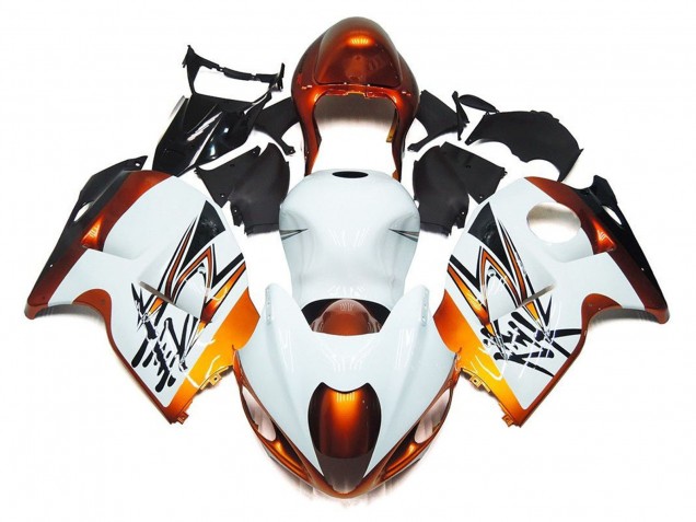Carena Moto Suzuki GSXR1000 1996-2007 - Bianco Arancia Nero
