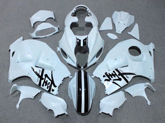 Carena Moto Suzuki GSXR 1300 Hayabusa 1996-2007 - Bianco Nero Banda