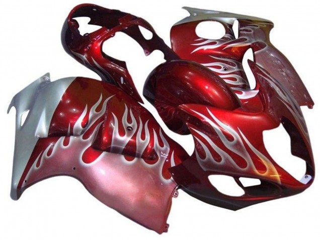 Carena Moto Suzuki GSXR 1300 Hayabusa 1996-2007 - Rosso Argento Fiamma