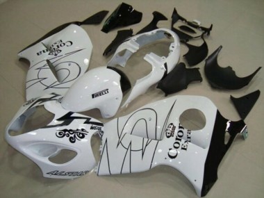 Carena Moto Suzuki GSXR1000 1996-2007 - Bianco Nero Corona Tribal