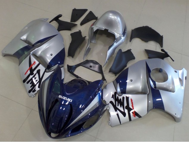 Carena Moto Suzuki GSXR1000 1996-2007 - Argento Blu Scuro