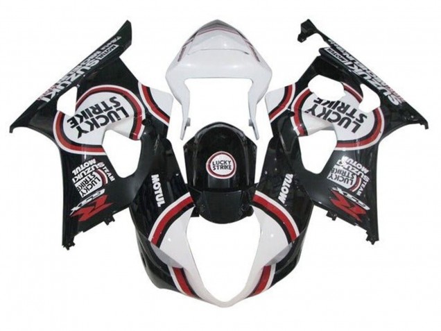 Carena Moto Suzuki GSXR 1000 2003-2004 - Bianco Nero Rosso Lucky Strike