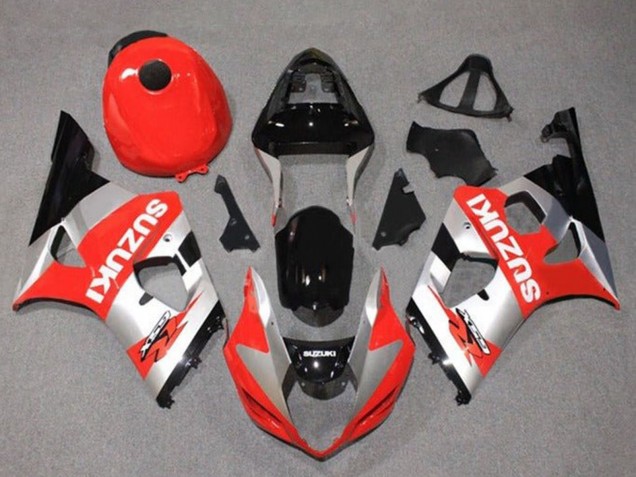 Carena Moto Suzuki GSXR 1000 2003-2004 - Rosso Argento Nero