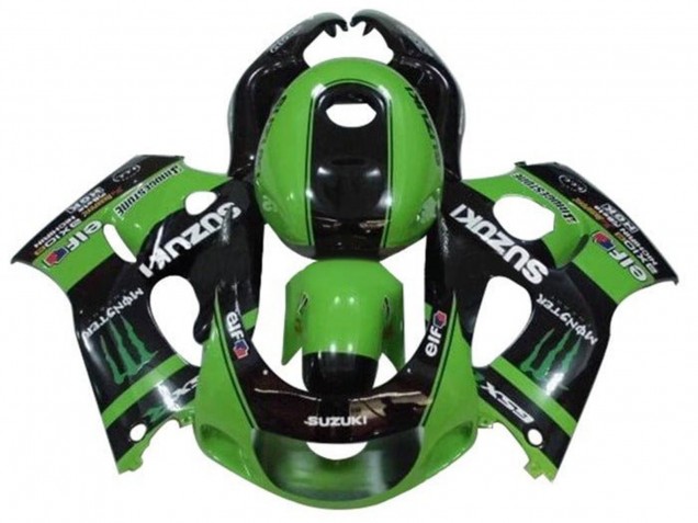 Carena Moto Suzuki GSXR 600 / GSXR 750 1996-2000 - Verde Nero Mostro