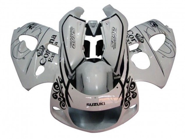 Carena Moto Suzuki GSXR 600 / GSXR 750 1996-2000 - Bianco Nero Corona Extra