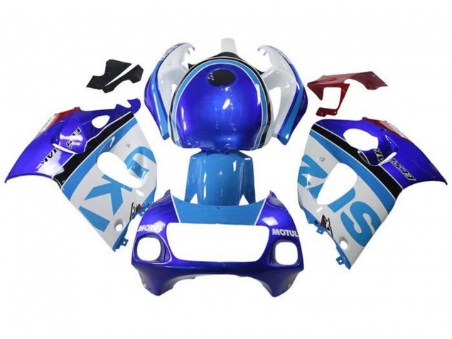 Carena Moto Suzuki GSXR 600 / GSXR 750 1996-2000 - Bianco Blu Banda