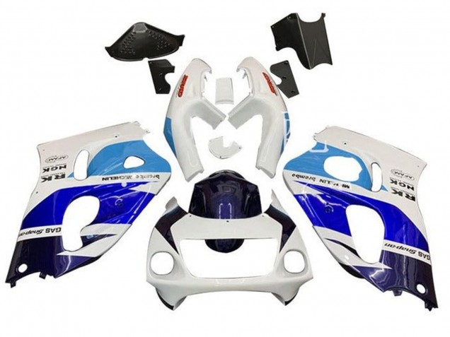 Carena Moto Suzuki GSXR 600 / GSXR 750 1996-2000 - Bianco Triple Blu