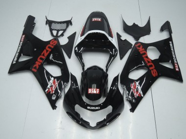 Carena Moto Suzuki GSXR 600 / GSXR 750 2001-2003 - Nero Lucido Rosso Bianco Yoshimura