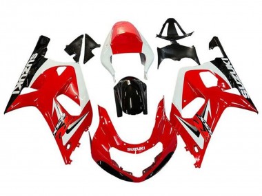 Carena Moto Suzuki GSXR 600 / GSXR 750 2001-2003 - Rosso Bianco Nero Lucido